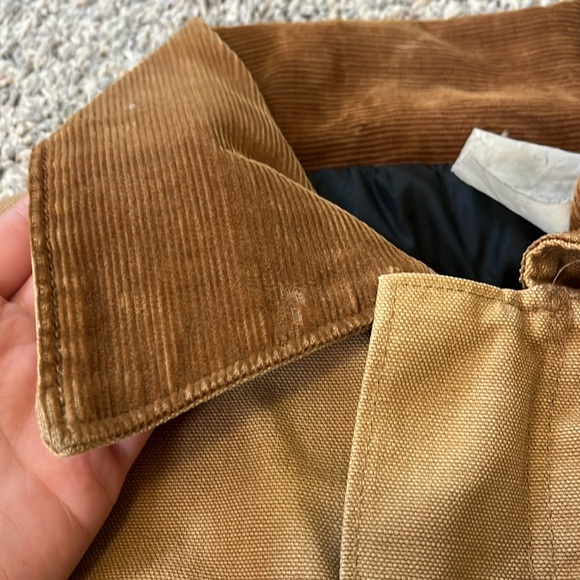 Vtg 90s Carhartt Quilt Lined Chore Coat - Picture 4 of 14